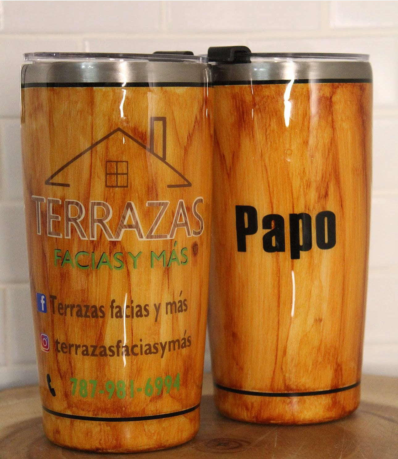 Tumbler rústico